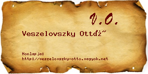 Veszelovszky Ottó névjegykártya
